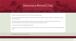 Desktop Screenshot of edmontonkennelclub.ab.ca