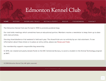 Tablet Screenshot of edmontonkennelclub.ab.ca